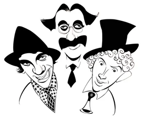 De Marx Brothers - karikatuur